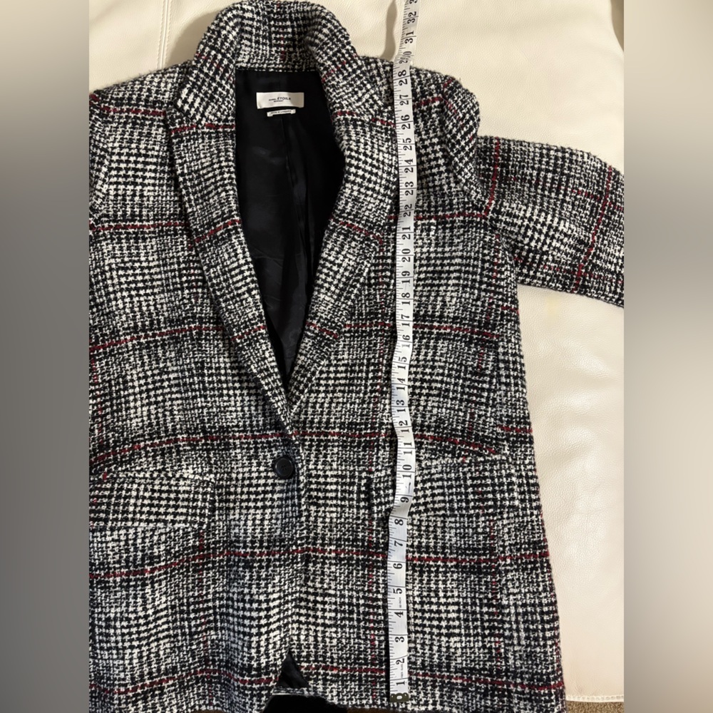 Isabel Marant Etoile Ice Checked Single Breasted Blazer - Picture 6 of 9